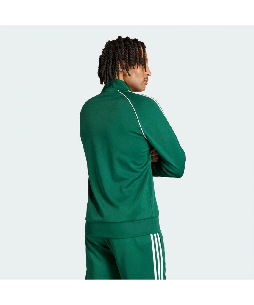 Adidas Originals Mens Adicolor Classics SST Track Jacket - Forest Green Recycled Material - Size X-Small